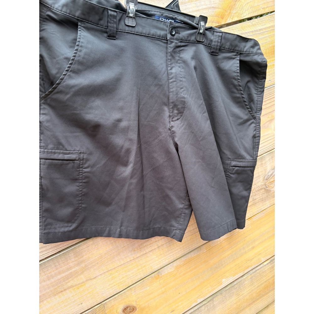 Chaps Golf Mens Black Performance Cargo Shorts Size 44 Stretch Utility Active